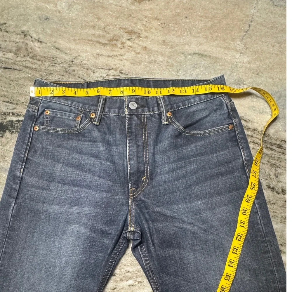 Levi's 513 Slim Straight Jeans Mens 32x31 Stretch Blue Denim Mid Wash